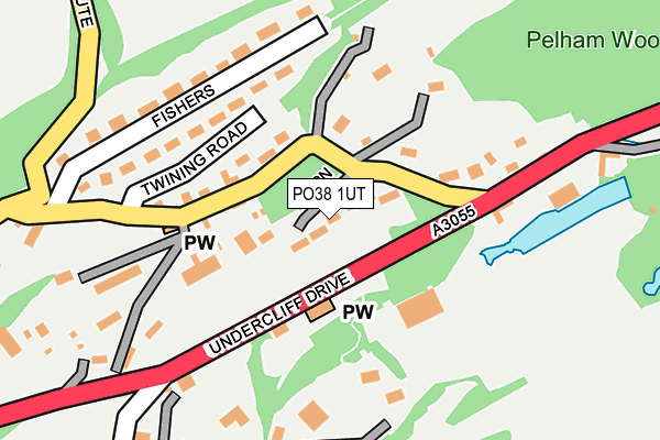 PO38 1UT map - OS OpenMap – Local (Ordnance Survey) PO38 1UT map - OS OpenMap – Local (Ordnance Survey)