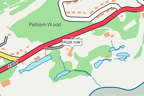 PO38 1UW map - OS OpenMap – Local (Ordnance Survey) PO38 1UW map - OS OpenMap – Local (Ordnance Survey)
