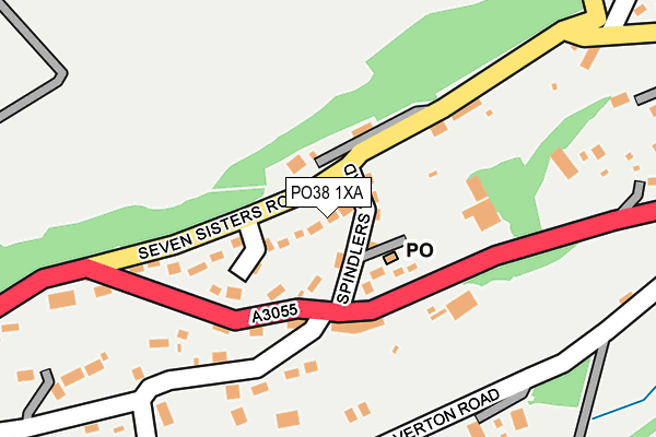 PO38 1XA map - OS OpenMap – Local (Ordnance Survey) PO38 1XA map - OS OpenMap – Local (Ordnance Survey)