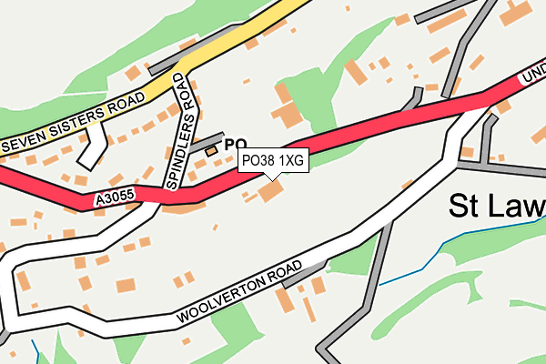 PO38 1XG map - OS OpenMap – Local (Ordnance Survey) PO38 1XG map - OS OpenMap – Local (Ordnance Survey)