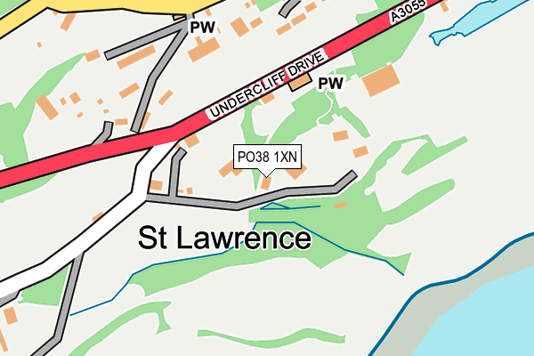 PO38 1XN map - OS OpenMap – Local (Ordnance Survey) PO38 1XN map - OS OpenMap – Local (Ordnance Survey)