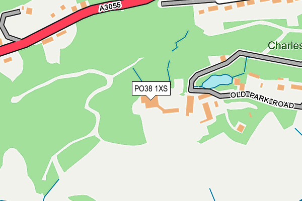 PO38 1XS map - OS OpenMap – Local (Ordnance Survey) PO38 1XS map - OS OpenMap – Local (Ordnance Survey)