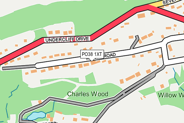 PO38 1XT map - OS OpenMap – Local (Ordnance Survey) PO38 1XT map - OS OpenMap – Local (Ordnance Survey)