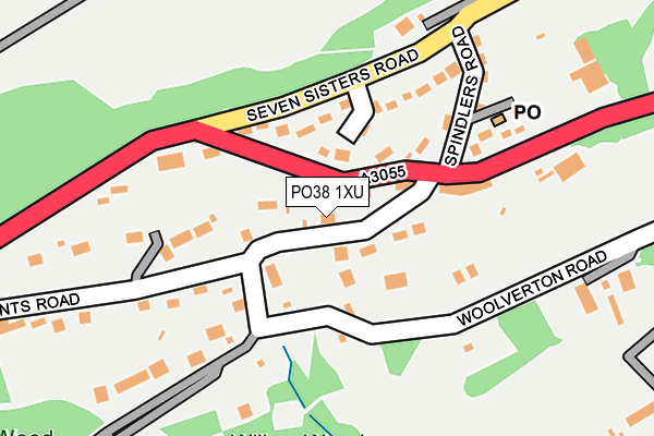 PO38 1XU map - OS OpenMap – Local (Ordnance Survey) PO38 1XU map - OS OpenMap – Local (Ordnance Survey)