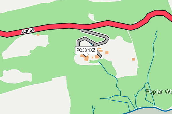 PO38 1XZ map - OS OpenMap – Local (Ordnance Survey) PO38 1XZ map - OS OpenMap – Local (Ordnance Survey)