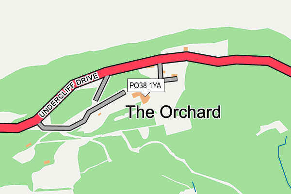 PO38 1YA map - OS OpenMap – Local (Ordnance Survey) PO38 1YA map - OS OpenMap – Local (Ordnance Survey)