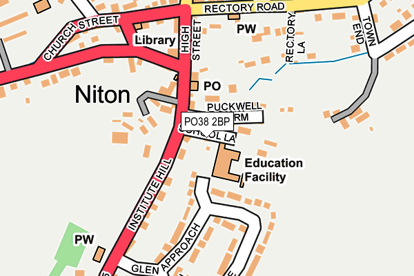 PO38 2BP map - OS OpenMap – Local (Ordnance Survey) PO38 2BP map - OS OpenMap – Local (Ordnance Survey)