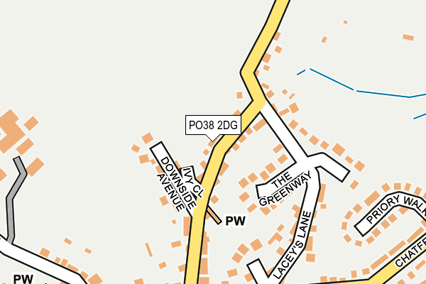 PO38 2DG map - OS OpenMap – Local (Ordnance Survey) PO38 2DG map - OS OpenMap – Local (Ordnance Survey)