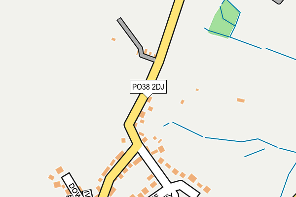 PO38 2DJ map - OS OpenMap – Local (Ordnance Survey) PO38 2DJ map - OS OpenMap – Local (Ordnance Survey)