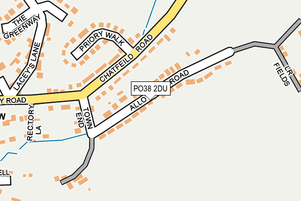 PO38 2DU map - OS OpenMap – Local (Ordnance Survey) PO38 2DU map - OS OpenMap – Local (Ordnance Survey)