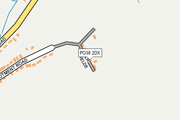 PO38 2DX map - OS OpenMap – Local (Ordnance Survey) PO38 2DX map - OS OpenMap – Local (Ordnance Survey)