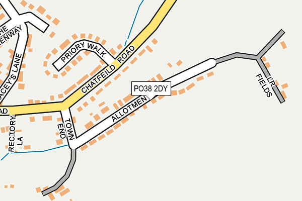 PO38 2DY map - OS OpenMap – Local (Ordnance Survey) PO38 2DY map - OS OpenMap – Local (Ordnance Survey)