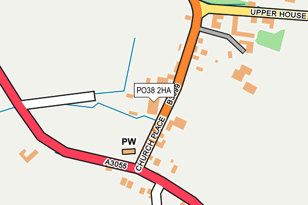 PO38 2HA map - OS OpenMap – Local (Ordnance Survey) PO38 2HA map - OS OpenMap – Local (Ordnance Survey)