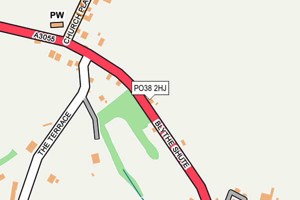 PO38 2HJ map - OS OpenMap – Local (Ordnance Survey)