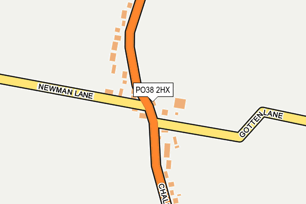 PO38 2HX map - OS OpenMap – Local (Ordnance Survey) PO38 2HX map - OS OpenMap – Local (Ordnance Survey)