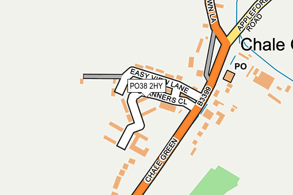 PO38 2HY map - OS OpenMap – Local (Ordnance Survey) PO38 2HY map - OS OpenMap – Local (Ordnance Survey)