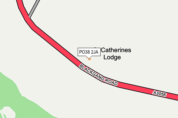 PO38 2JA map - OS OpenMap – Local (Ordnance Survey) PO38 2JA map - OS OpenMap – Local (Ordnance Survey)