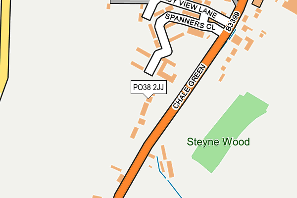 PO38 2JJ map - OS OpenMap – Local (Ordnance Survey) PO38 2JJ map - OS OpenMap – Local (Ordnance Survey)