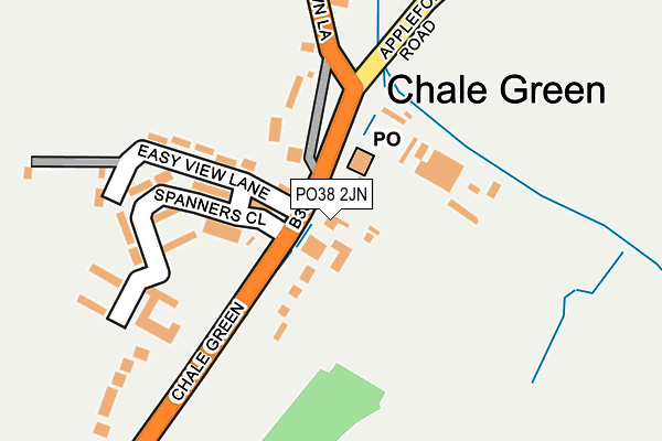 PO38 2JN map - OS OpenMap – Local (Ordnance Survey) PO38 2JN map - OS OpenMap – Local (Ordnance Survey)