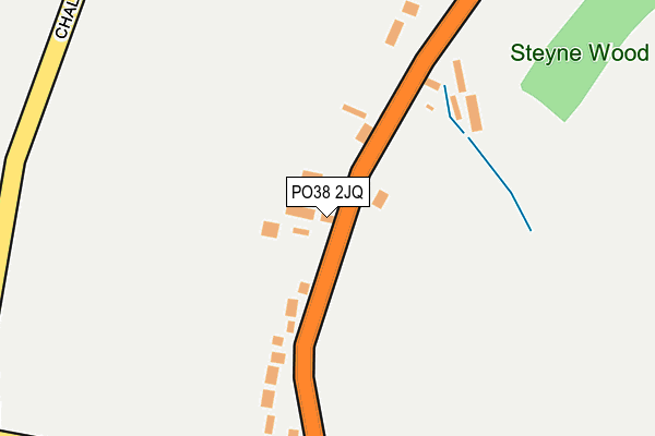 PO38 2JQ map - OS OpenMap – Local (Ordnance Survey) PO38 2JQ map - OS OpenMap – Local (Ordnance Survey)