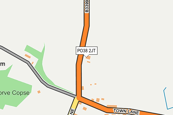 PO38 2JT map - OS OpenMap – Local (Ordnance Survey) PO38 2JT map - OS OpenMap – Local (Ordnance Survey)