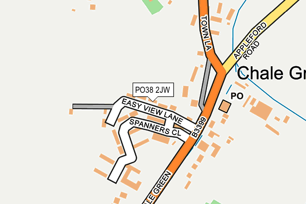 PO38 2JW map - OS OpenMap – Local (Ordnance Survey) PO38 2JW map - OS OpenMap – Local (Ordnance Survey)
