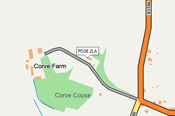PO38 2LA map - OS OpenMap – Local (Ordnance Survey) PO38 2LA map - OS OpenMap – Local (Ordnance Survey)