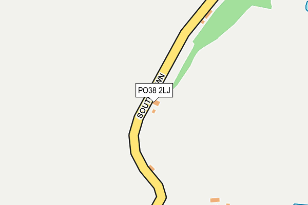 PO38 2LJ map - OS OpenMap – Local (Ordnance Survey) PO38 2LJ map - OS OpenMap – Local (Ordnance Survey)