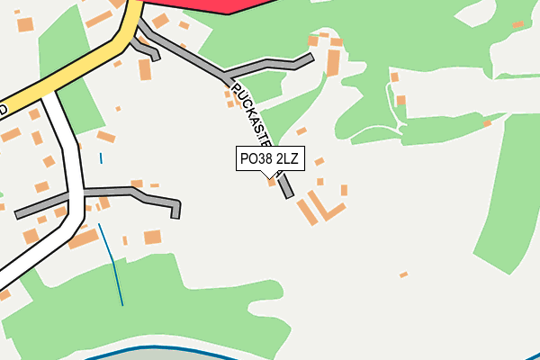 PO38 2LZ map - OS OpenMap – Local (Ordnance Survey) PO38 2LZ map - OS OpenMap – Local (Ordnance Survey)