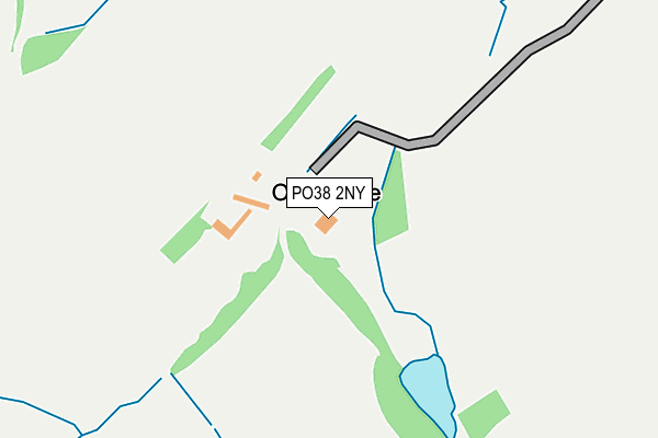 PO38 2NY map - OS OpenMap – Local (Ordnance Survey) PO38 2NY map - OS OpenMap – Local (Ordnance Survey)