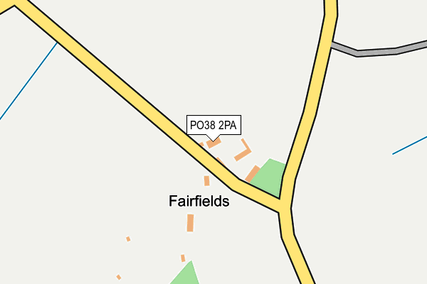 PO38 2PA map - OS OpenMap – Local (Ordnance Survey) PO38 2PA map - OS OpenMap – Local (Ordnance Survey)