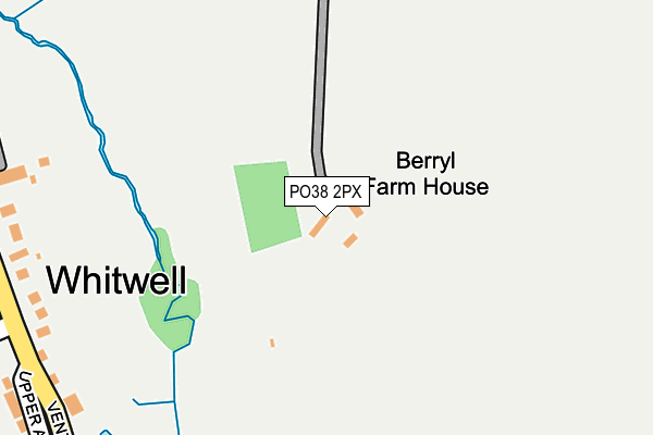PO38 2PX map - OS OpenMap – Local (Ordnance Survey) PO38 2PX map - OS OpenMap – Local (Ordnance Survey)
