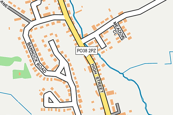 PO38 2PZ map - OS OpenMap – Local (Ordnance Survey) PO38 2PZ map - OS OpenMap – Local (Ordnance Survey)