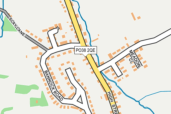 PO38 2QE map - OS OpenMap – Local (Ordnance Survey) PO38 2QE map - OS OpenMap – Local (Ordnance Survey)