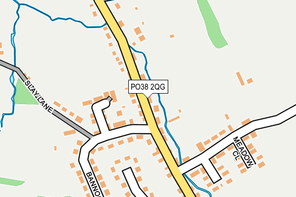 PO38 2QG map - OS OpenMap – Local (Ordnance Survey) PO38 2QG map - OS OpenMap – Local (Ordnance Survey)