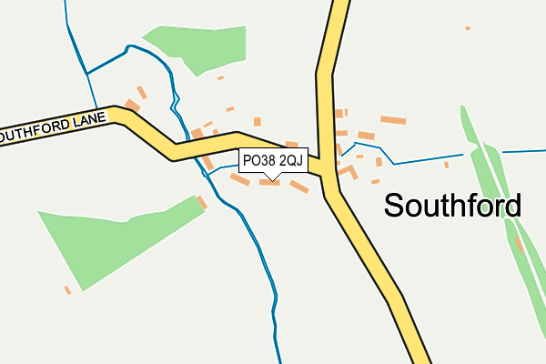 PO38 2QJ map - OS OpenMap – Local (Ordnance Survey) PO38 2QJ map - OS OpenMap – Local (Ordnance Survey)