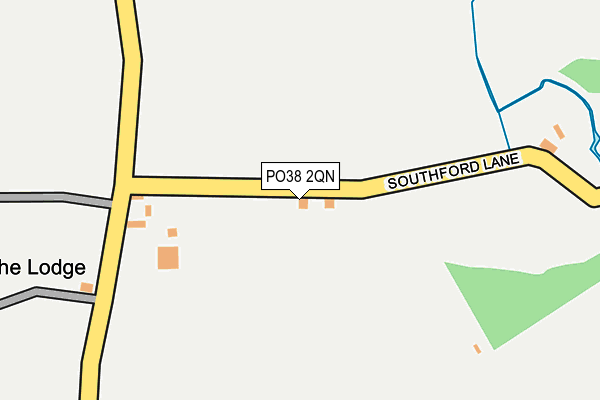 PO38 2QN map - OS OpenMap – Local (Ordnance Survey) PO38 2QN map - OS OpenMap – Local (Ordnance Survey)