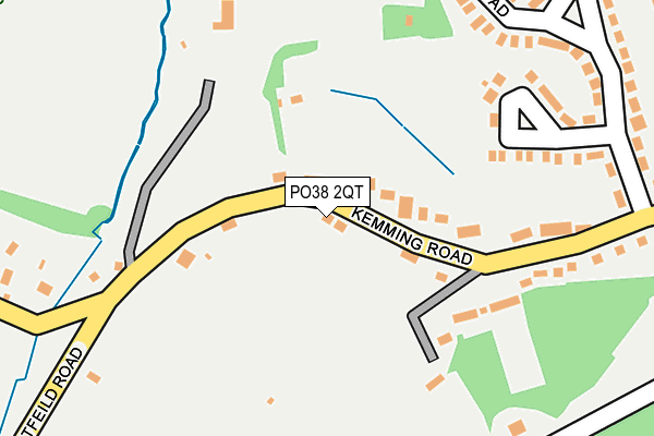 PO38 2QT map - OS OpenMap – Local (Ordnance Survey) PO38 2QT map - OS OpenMap – Local (Ordnance Survey)
