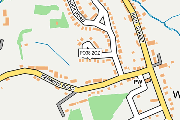 PO38 2QZ map - OS OpenMap – Local (Ordnance Survey) PO38 2QZ map - OS OpenMap – Local (Ordnance Survey)
