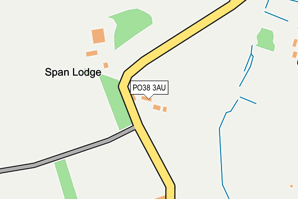 PO38 3AU map - OS OpenMap – Local (Ordnance Survey) PO38 3AU map - OS OpenMap – Local (Ordnance Survey)