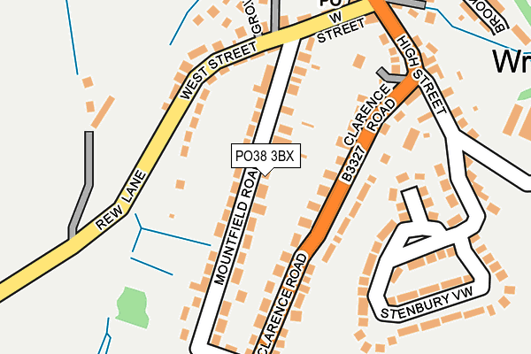 PO38 3BX map - OS OpenMap – Local (Ordnance Survey) PO38 3BX map - OS OpenMap – Local (Ordnance Survey)