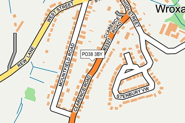 PO38 3BY map - OS OpenMap – Local (Ordnance Survey)