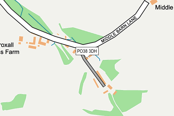 PO38 3DH map - OS OpenMap – Local (Ordnance Survey) PO38 3DH map - OS OpenMap – Local (Ordnance Survey)