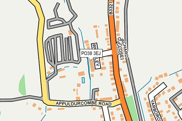 PO38 3EJ map - OS OpenMap – Local (Ordnance Survey) PO38 3EJ map - OS OpenMap – Local (Ordnance Survey)