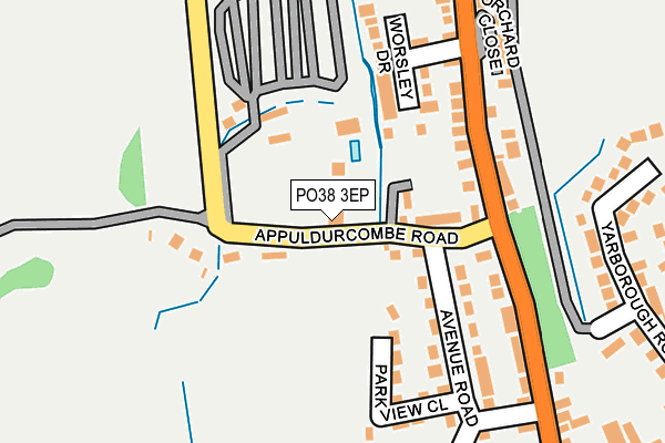 PO38 3EP map - OS OpenMap – Local (Ordnance Survey) PO38 3EP map - OS OpenMap – Local (Ordnance Survey)