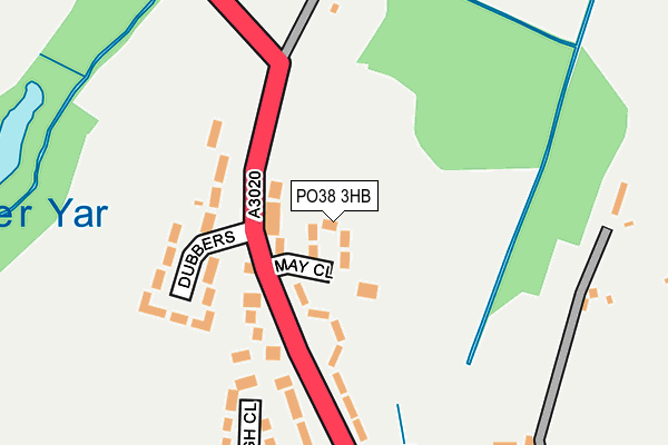 PO38 3HB map - OS OpenMap – Local (Ordnance Survey) PO38 3HB map - OS OpenMap – Local (Ordnance Survey)