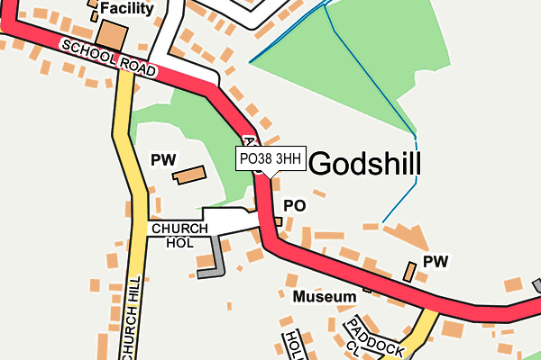 PO38 3HH map - OS OpenMap – Local (Ordnance Survey) PO38 3HH map - OS OpenMap – Local (Ordnance Survey)