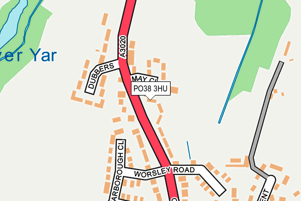 PO38 3HU map - OS OpenMap – Local (Ordnance Survey) PO38 3HU map - OS OpenMap – Local (Ordnance Survey)