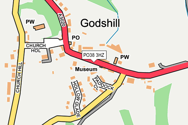 PO38 3HZ map - OS OpenMap – Local (Ordnance Survey) PO38 3HZ map - OS OpenMap – Local (Ordnance Survey)