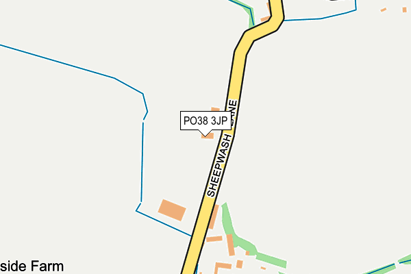 PO38 3JP map - OS OpenMap – Local (Ordnance Survey) PO38 3JP map - OS OpenMap – Local (Ordnance Survey)